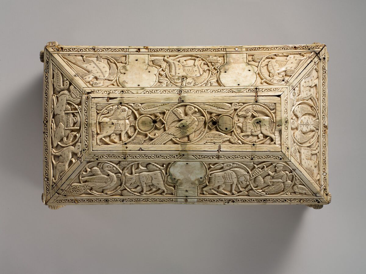 Morgan Casket, Ivory; carved