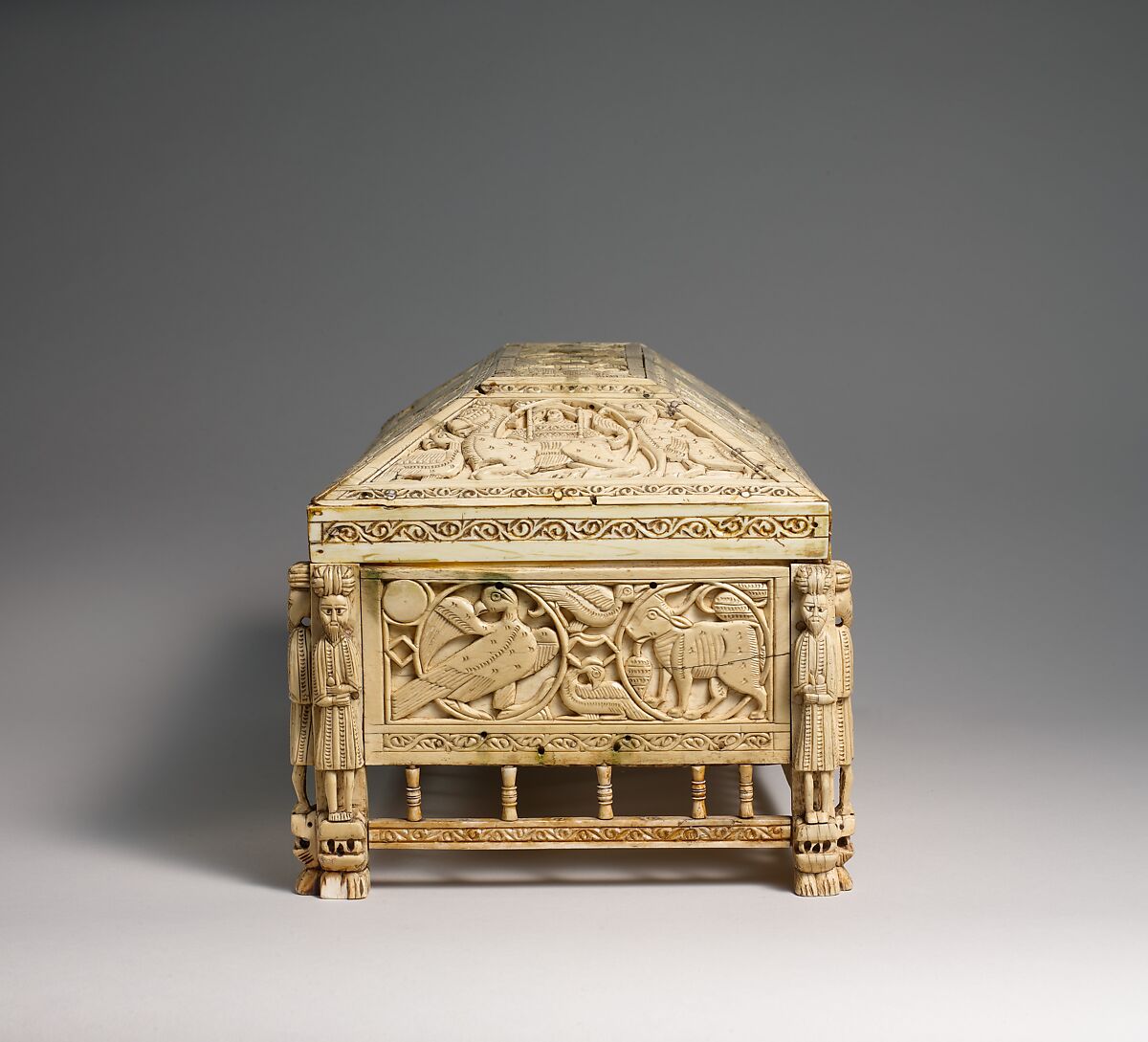 Morgan Casket, Ivory; carved