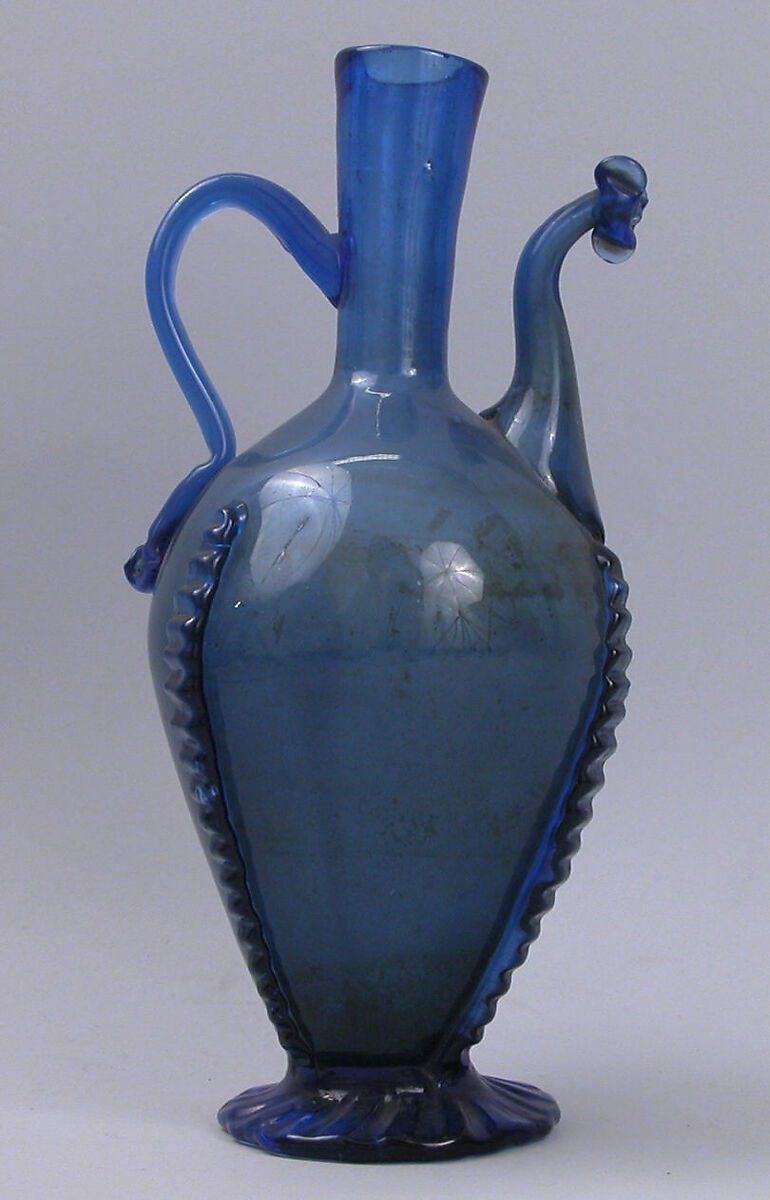 Ewer, Applied glass 