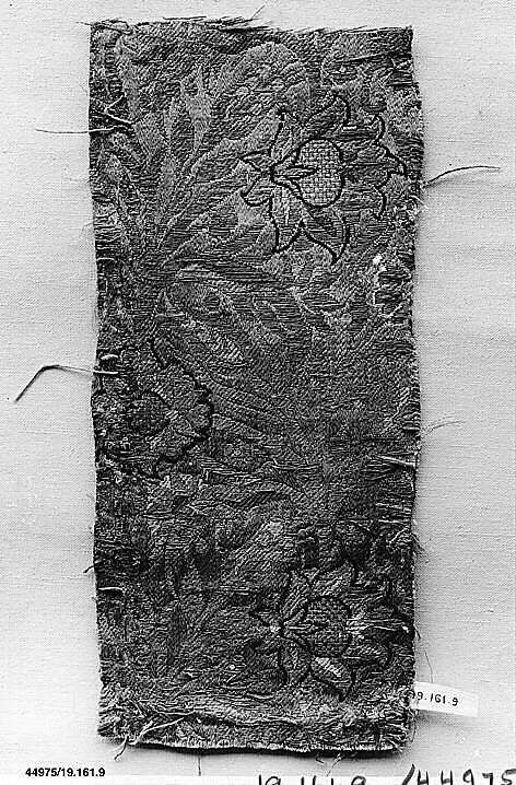 Textile Fragment, Silk; brocaded 