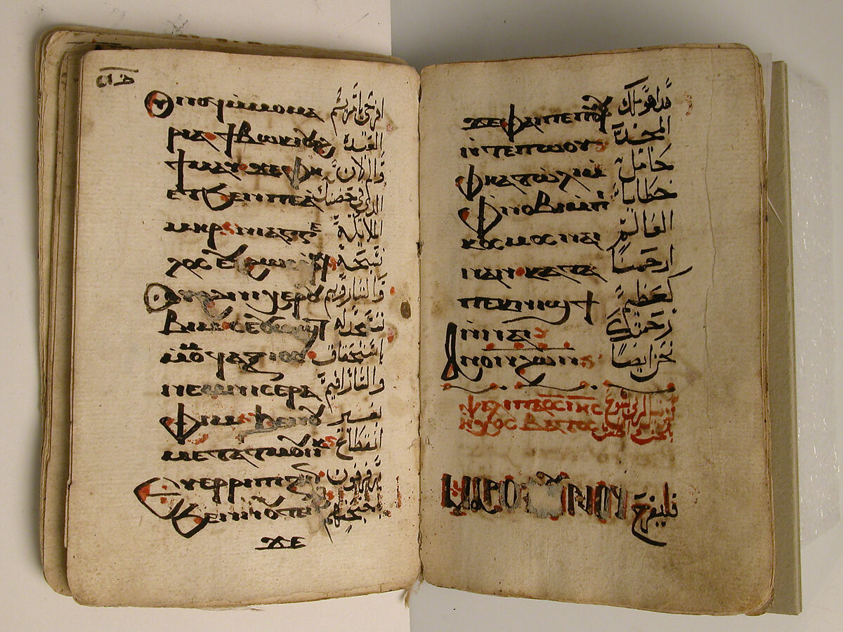 Coptic Liturgical Codex, Black and colored inks on Venetian paper