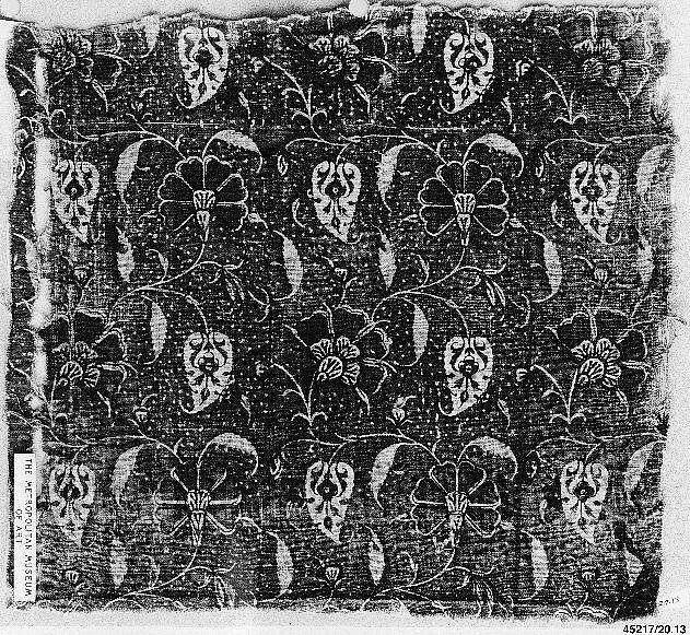 Textile Fragment, Cotton; printed 