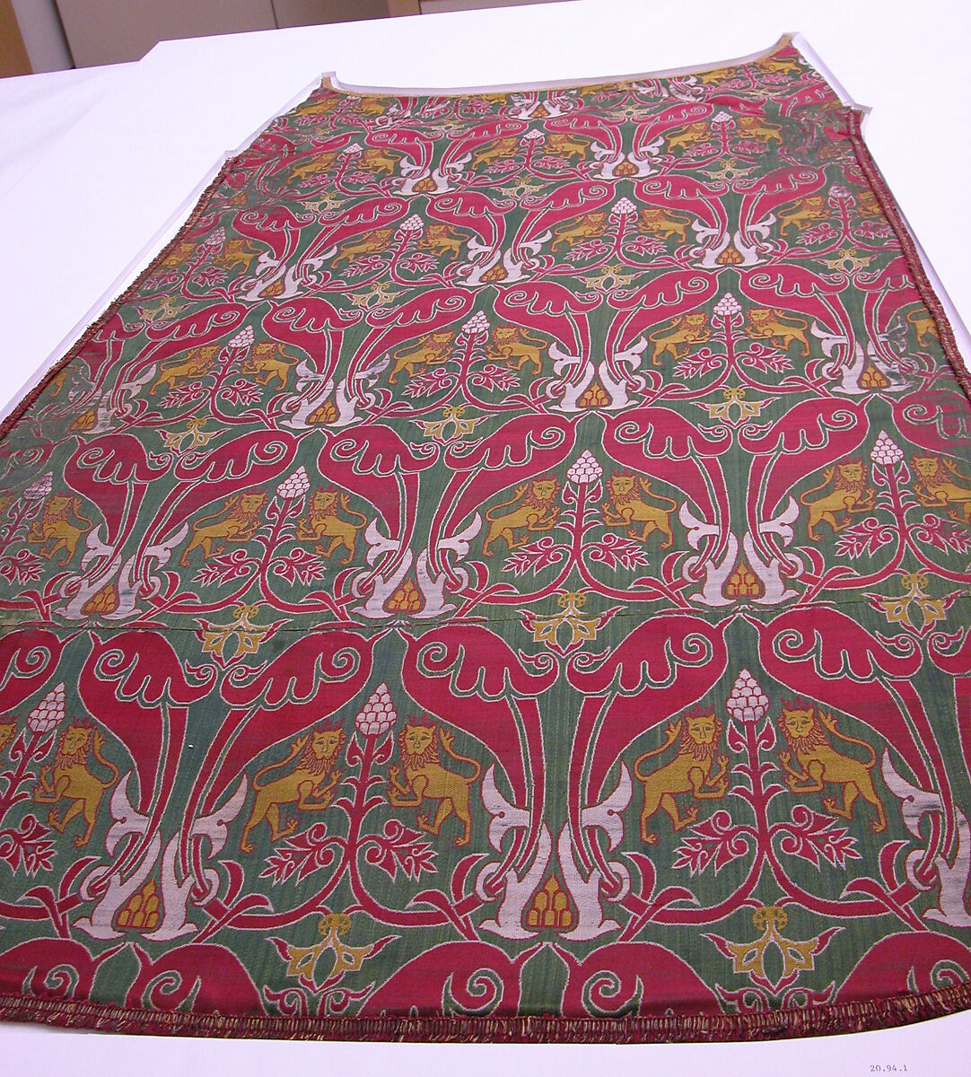 Fragment of Chasuble, Silk; lampas