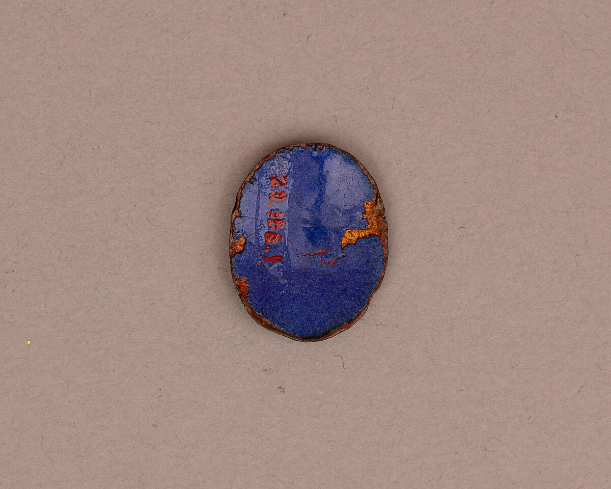Disk, Gold; enameled