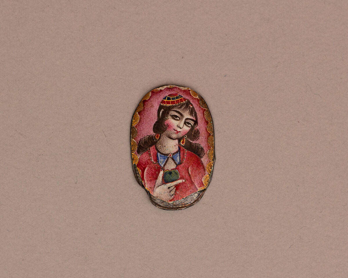 Disk, Gold with enamel 