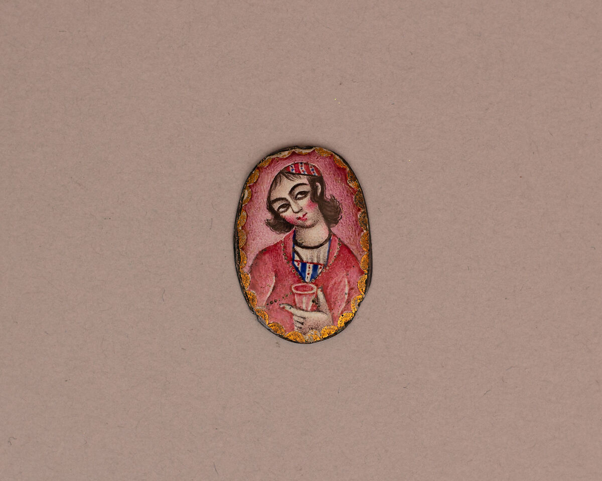 Disk, Gold with enamel 