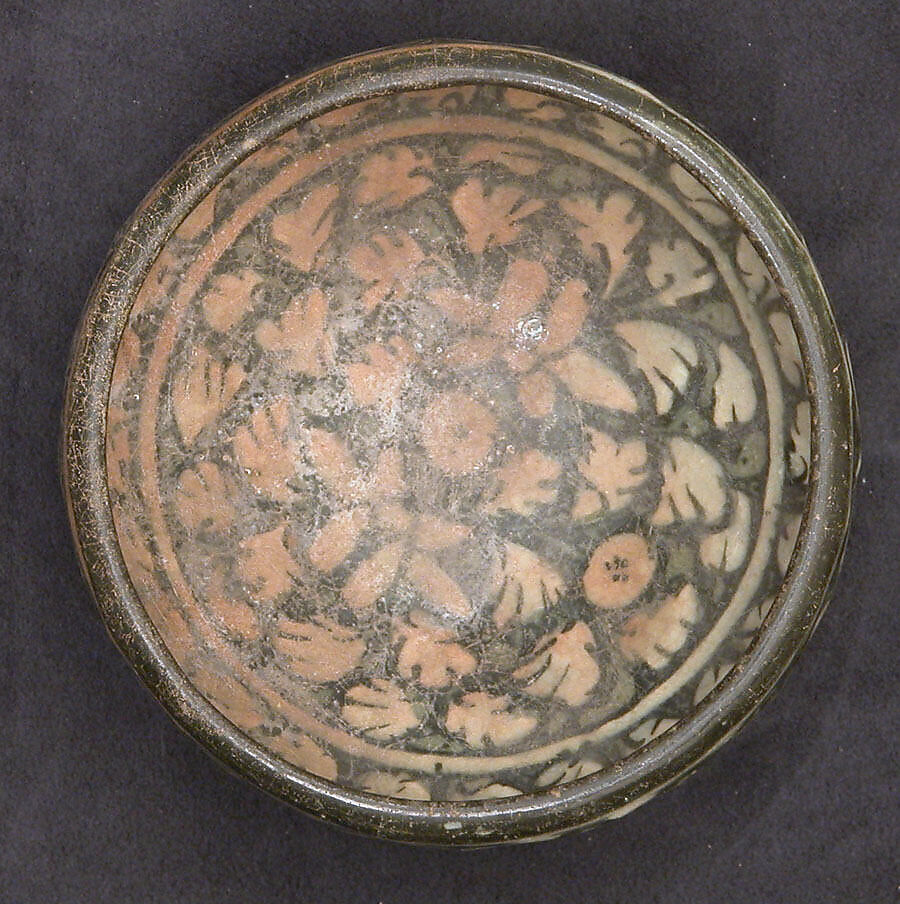 Bowl, Stonepaste; underglaze painted 