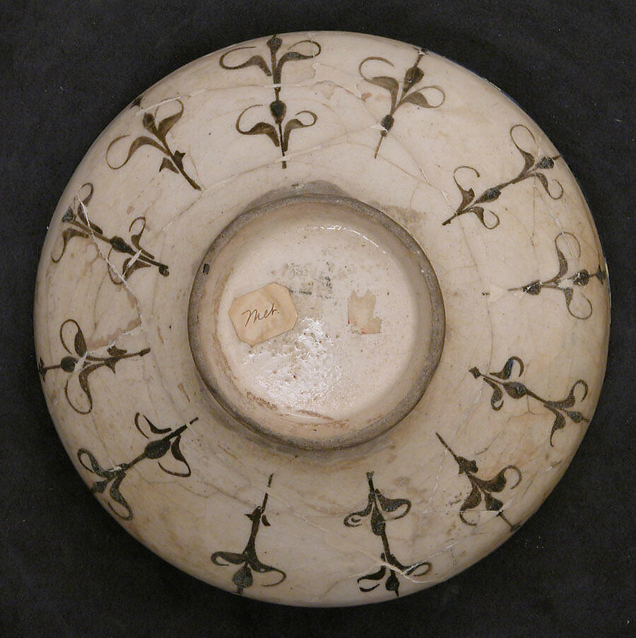 Bowl, Stonepaste; underglaze painted