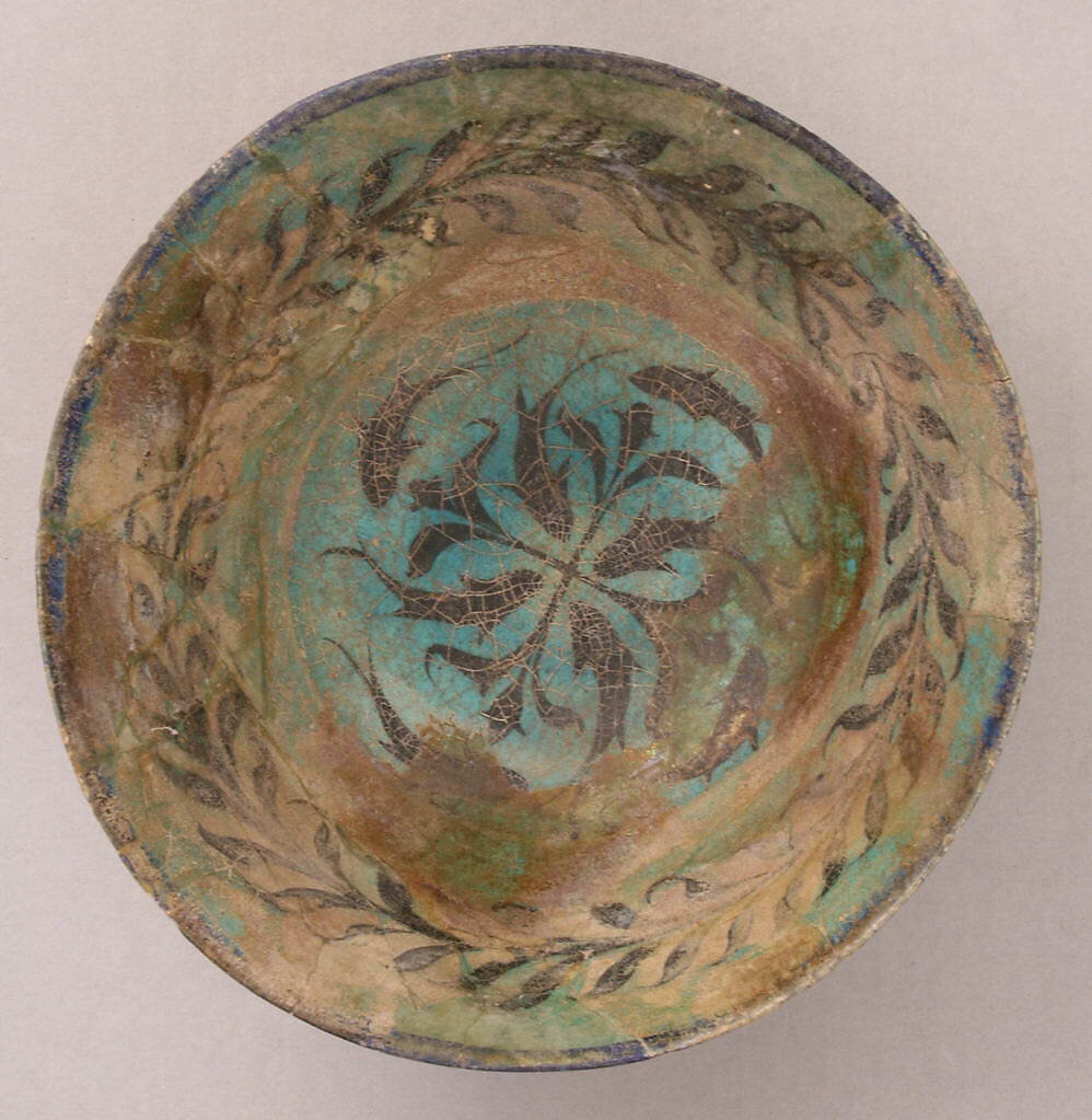 Bowl, Stonepaste; underglaze painted 