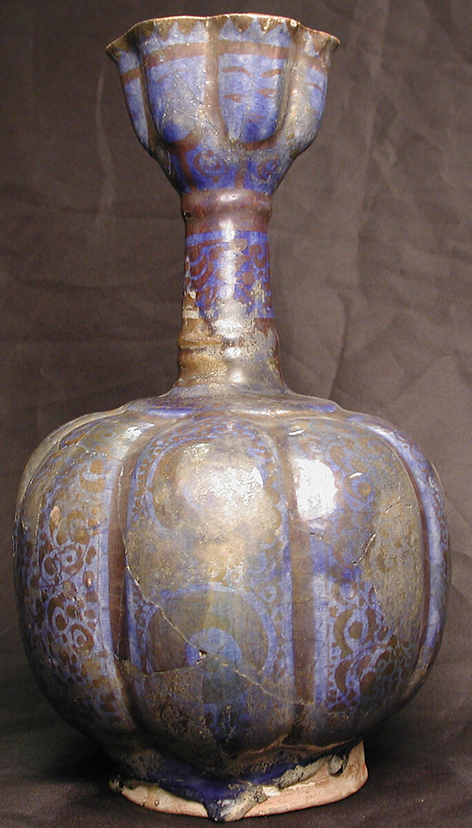 Vase, Stonepaste; luster-painted