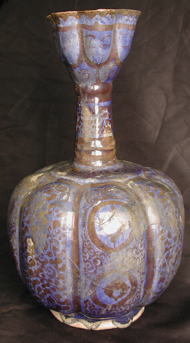 Vase, Stonepaste; luster-painted