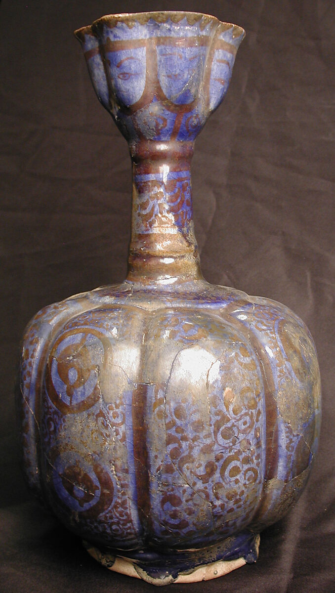 Vase, Stonepaste; luster-painted
