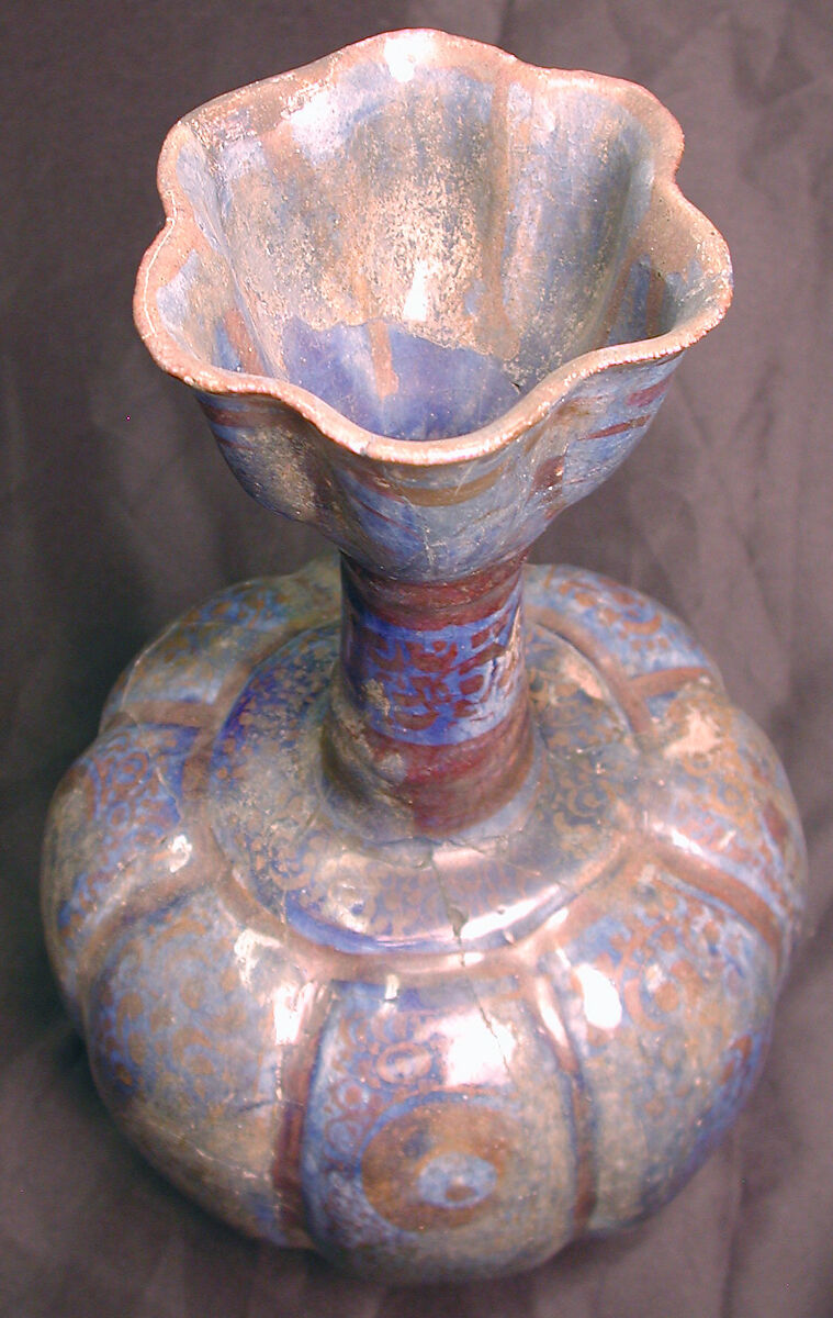 Vase, Stonepaste; luster-painted