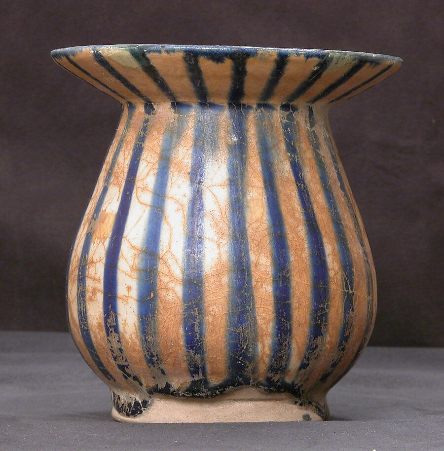 Vase, Stonepaste; underglaze painted 