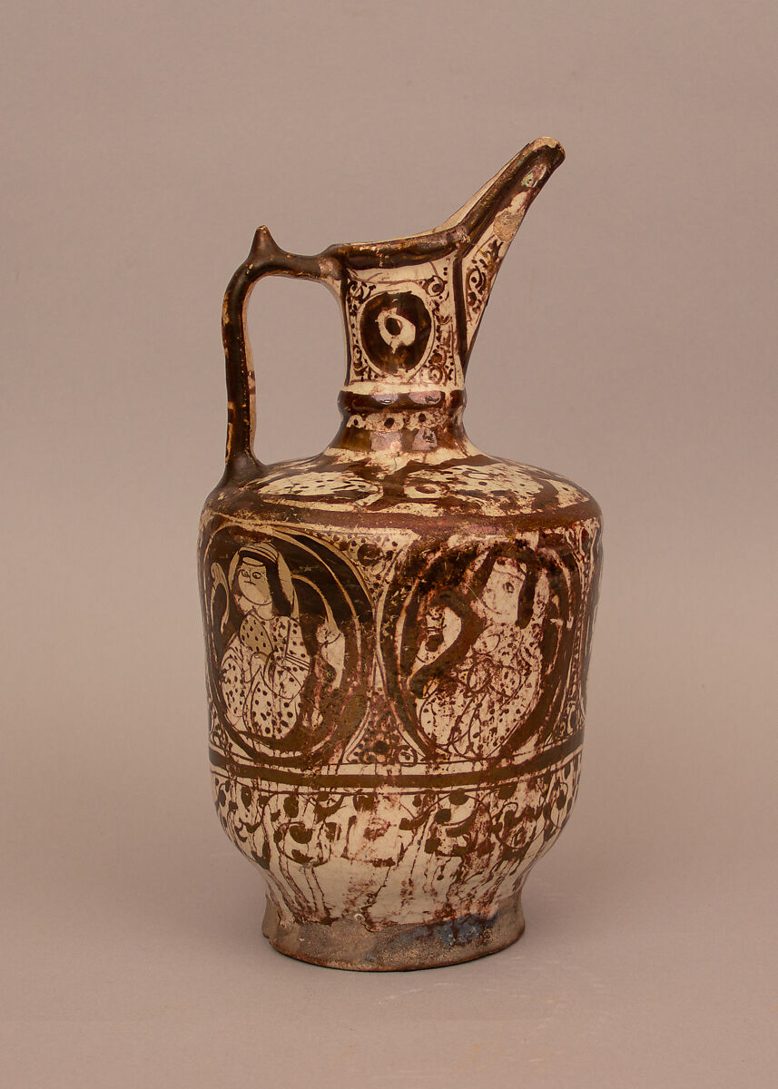 Ewer, Stonepaste; luster-painted 