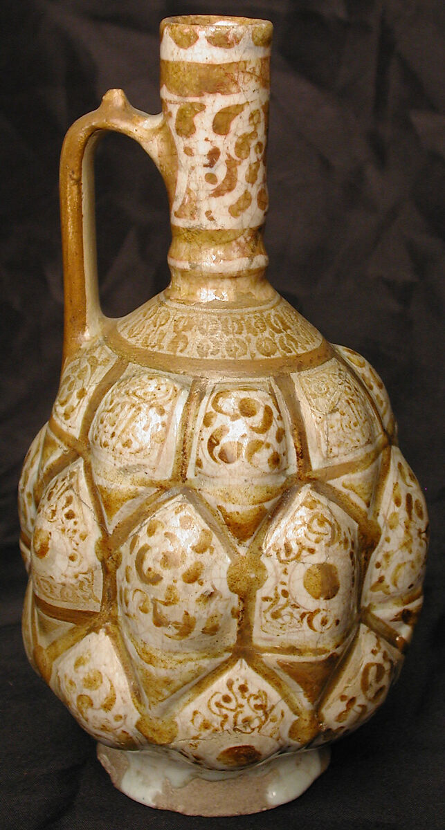 Ewer, Stonepaste; luster-painted