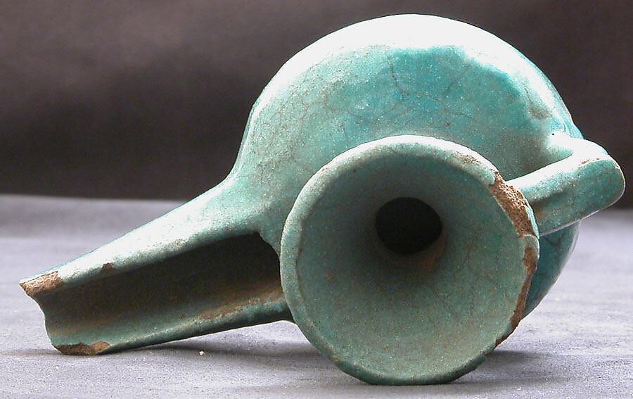 Lamp, Earthenware; glazed