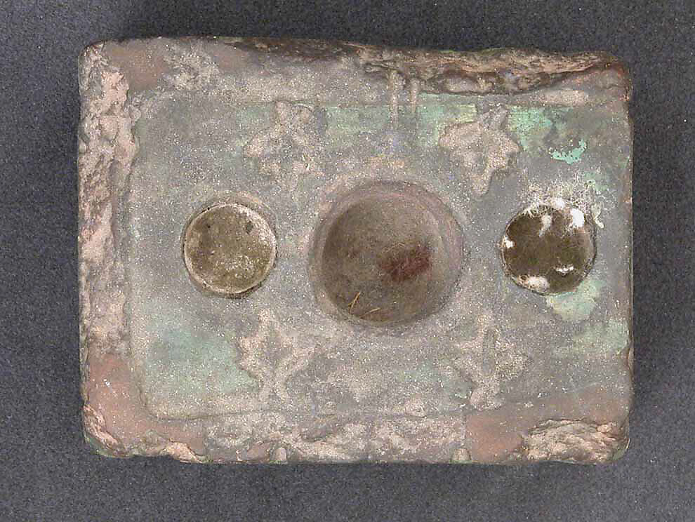 Inkstand, Earthenware; glazed