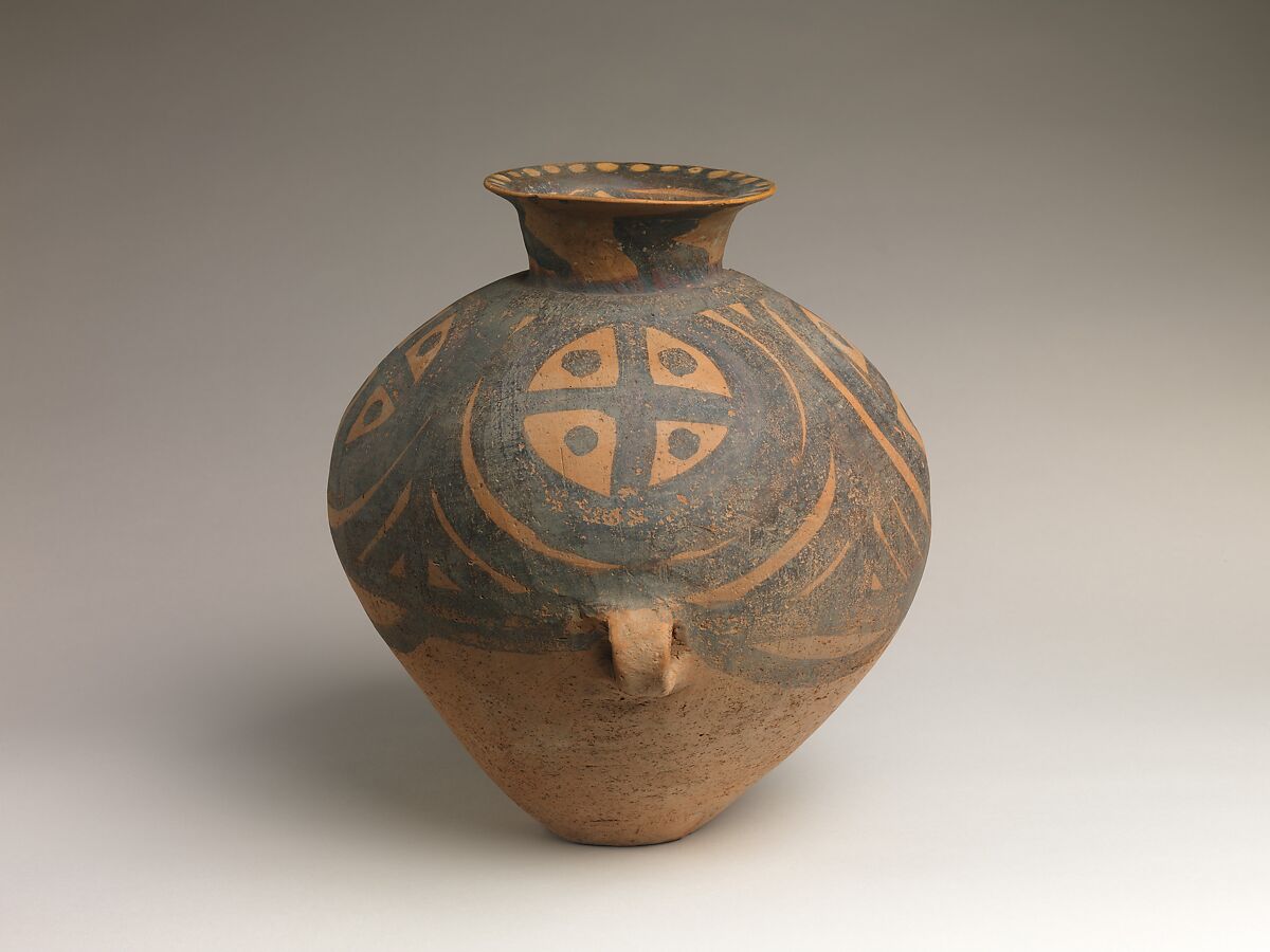 Jar (Guan), Earthenware with painted decoration, China