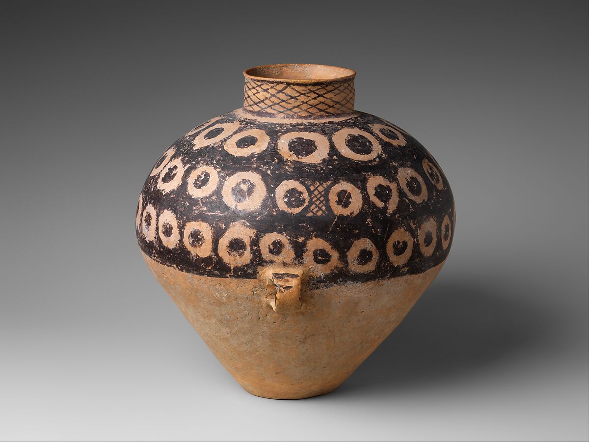 Jar (Guan), Earthenware with pigment, China