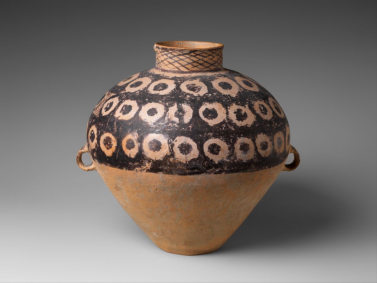Jar (Guan), Earthenware with pigment, China 