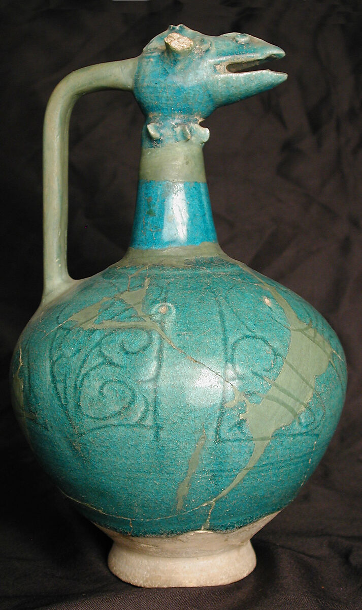 Ewer, Stonepaste; glazed