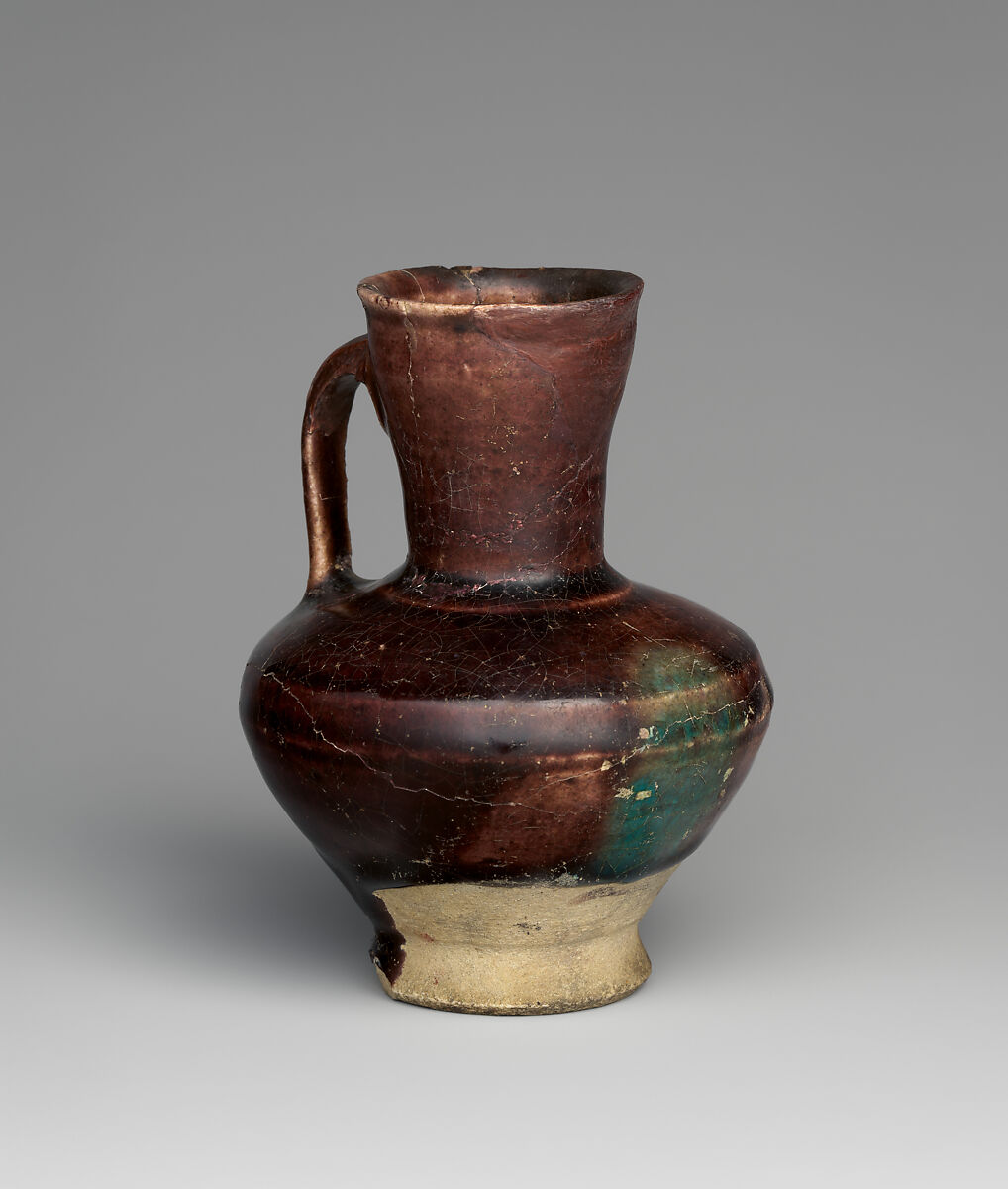 Miniature Ewer, Stonepaste; glazed