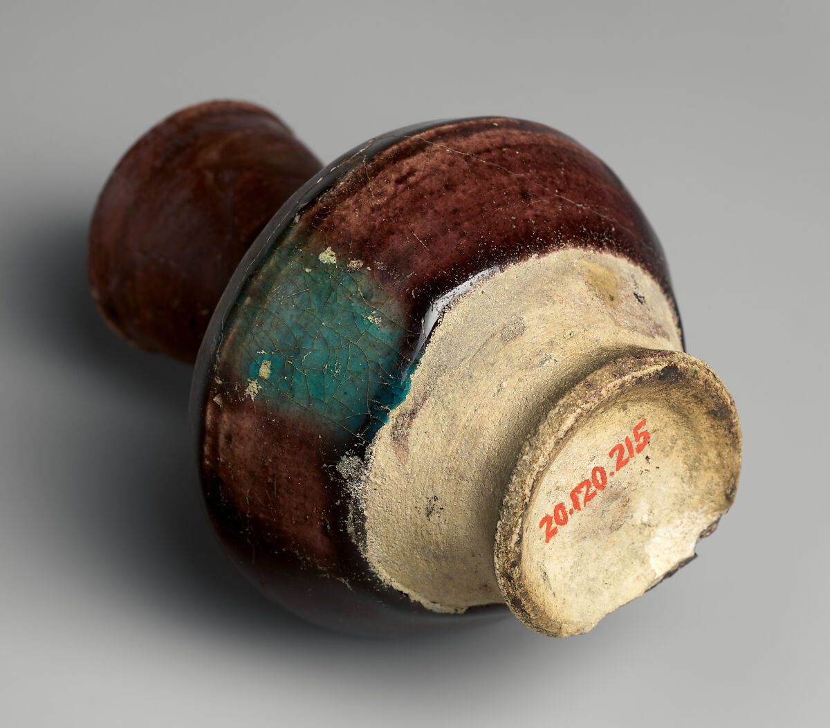 Miniature Ewer, Stonepaste; glazed