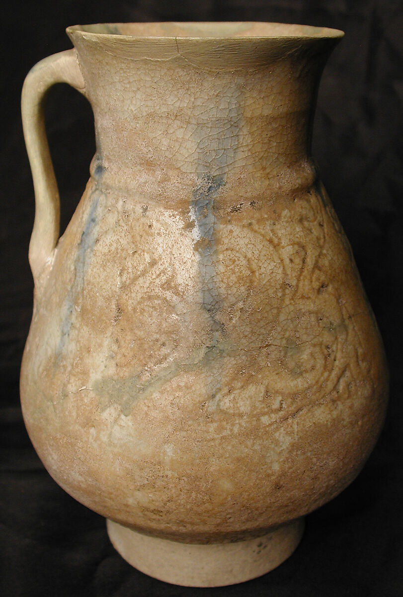 Ewer, Stonepaste; glazed