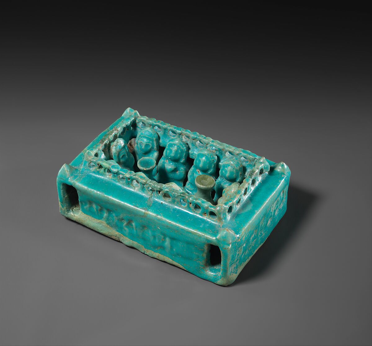 Model of a House, Stonepaste; molded in relief