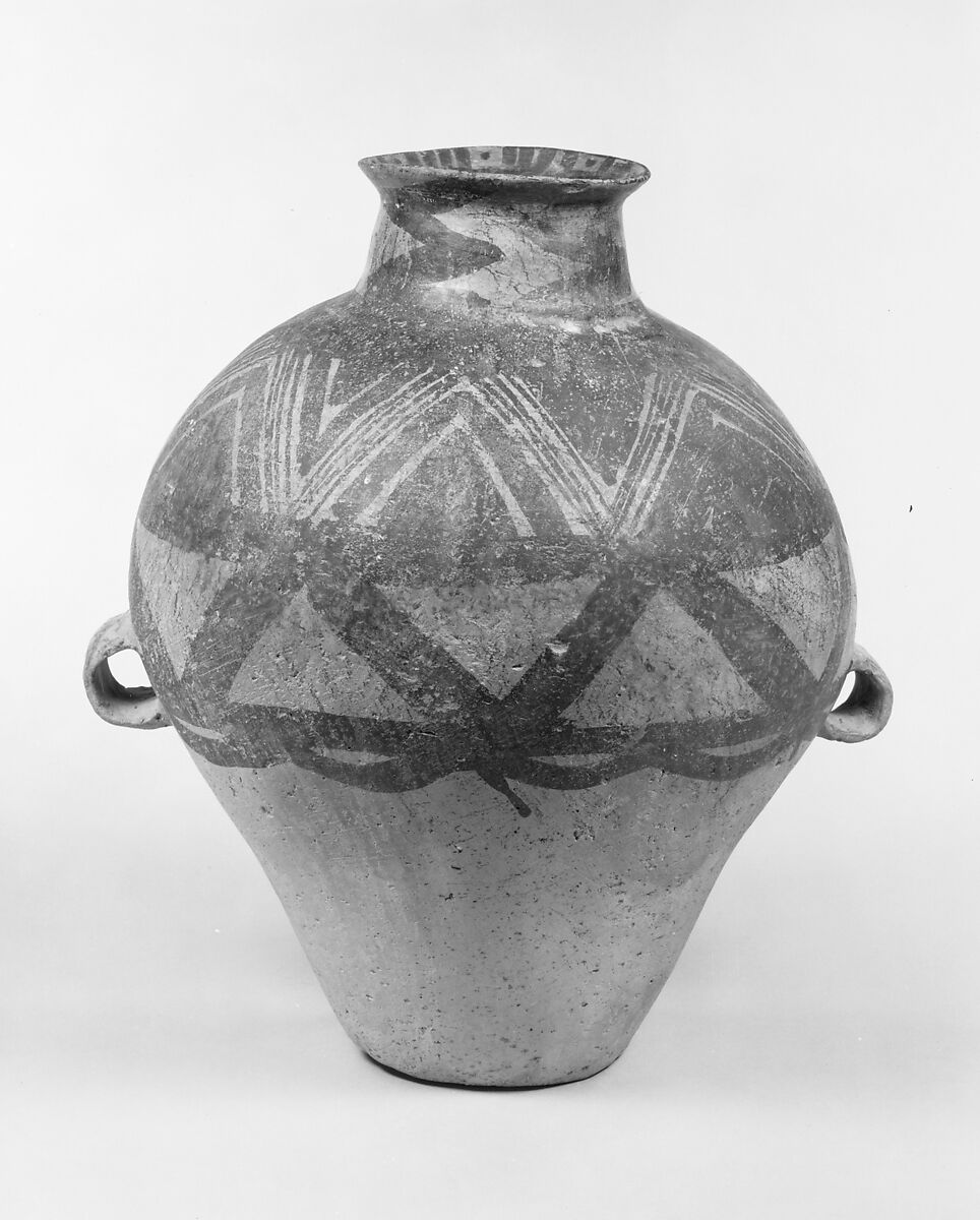 Jar (Guan), Earthenware with painted decoration, China 