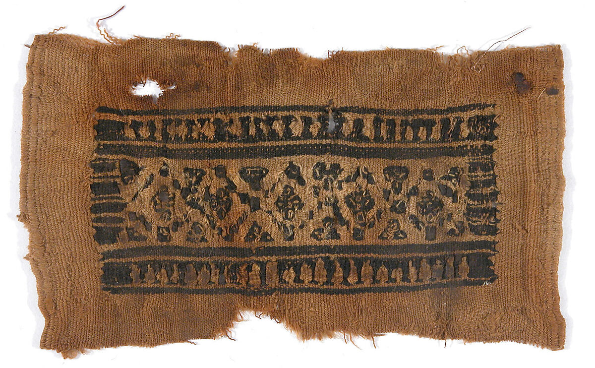 Textile Fragment, Wool; tapestry woven 