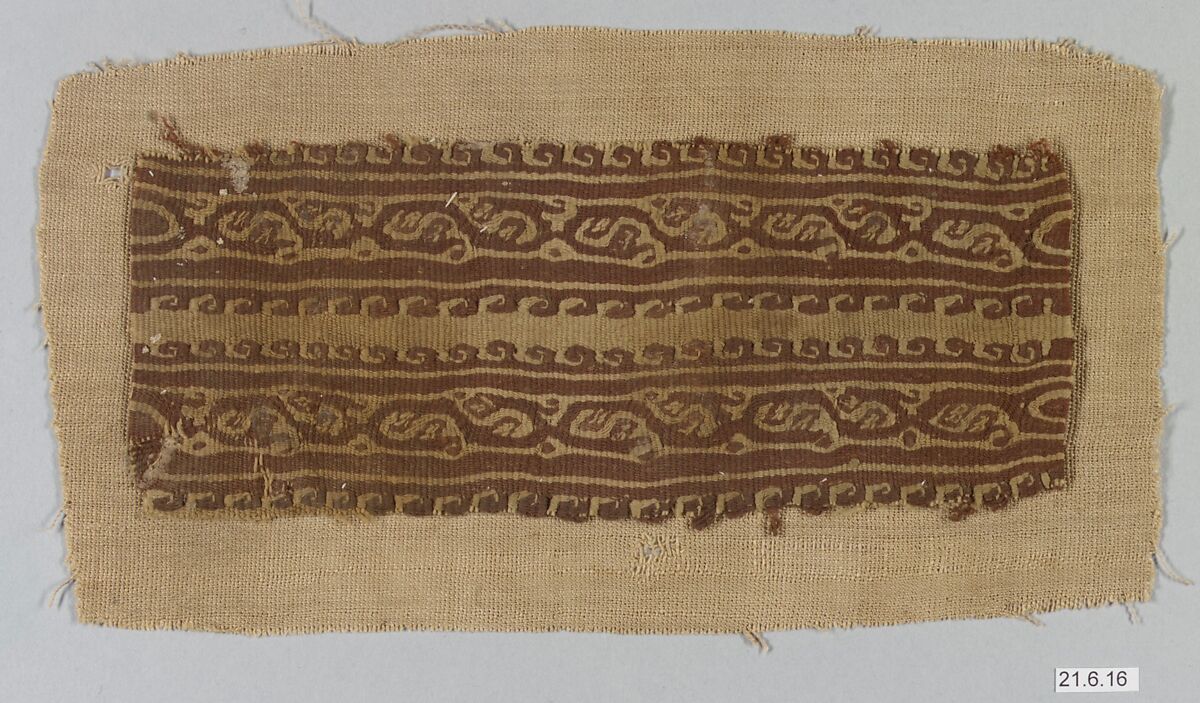 Band Fragment, Wool; tapestry woven