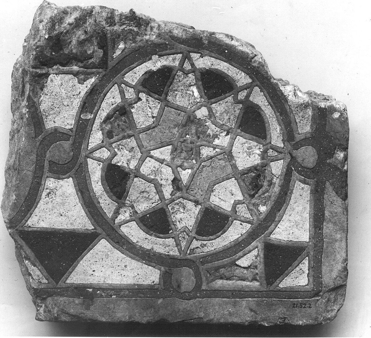 Tile, Earthenware; glazed