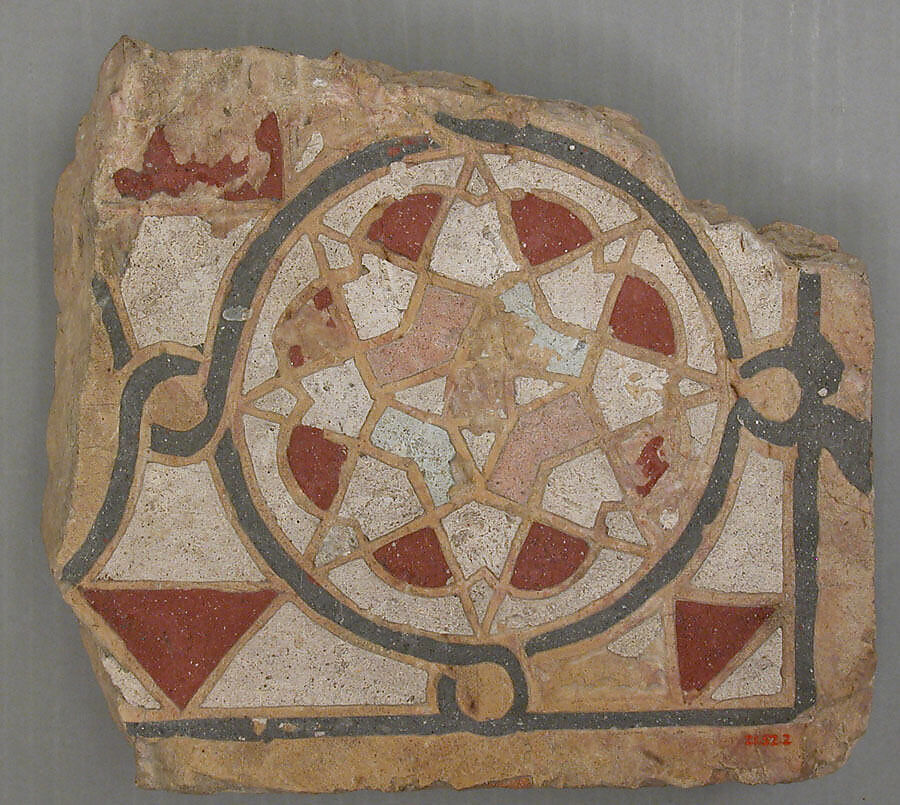 Tile, Earthenware; glazed 