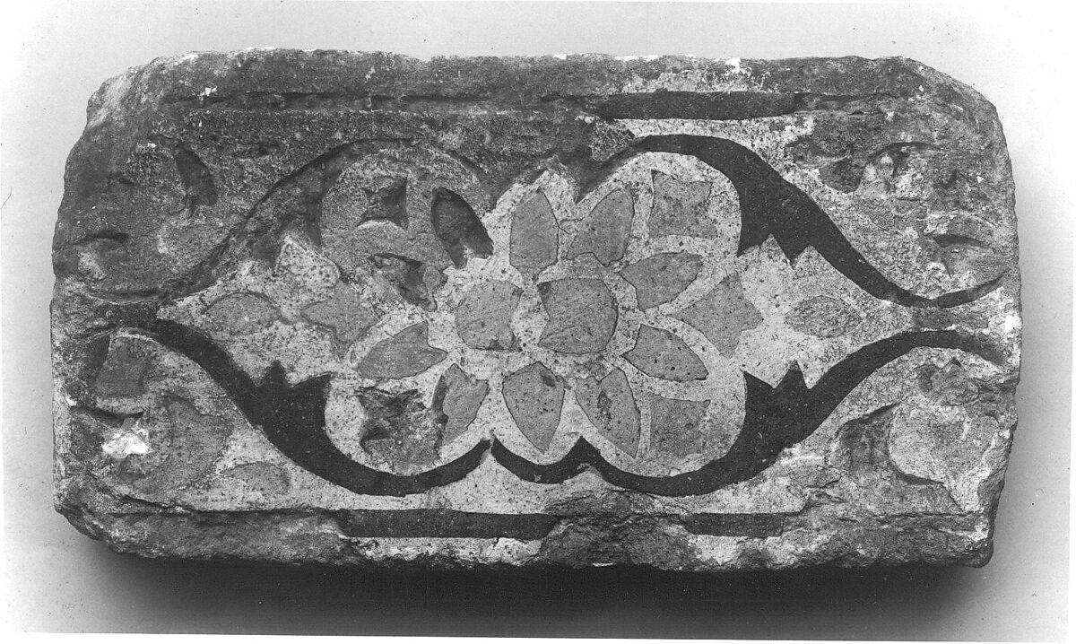 Tile, Earthenware; glazed