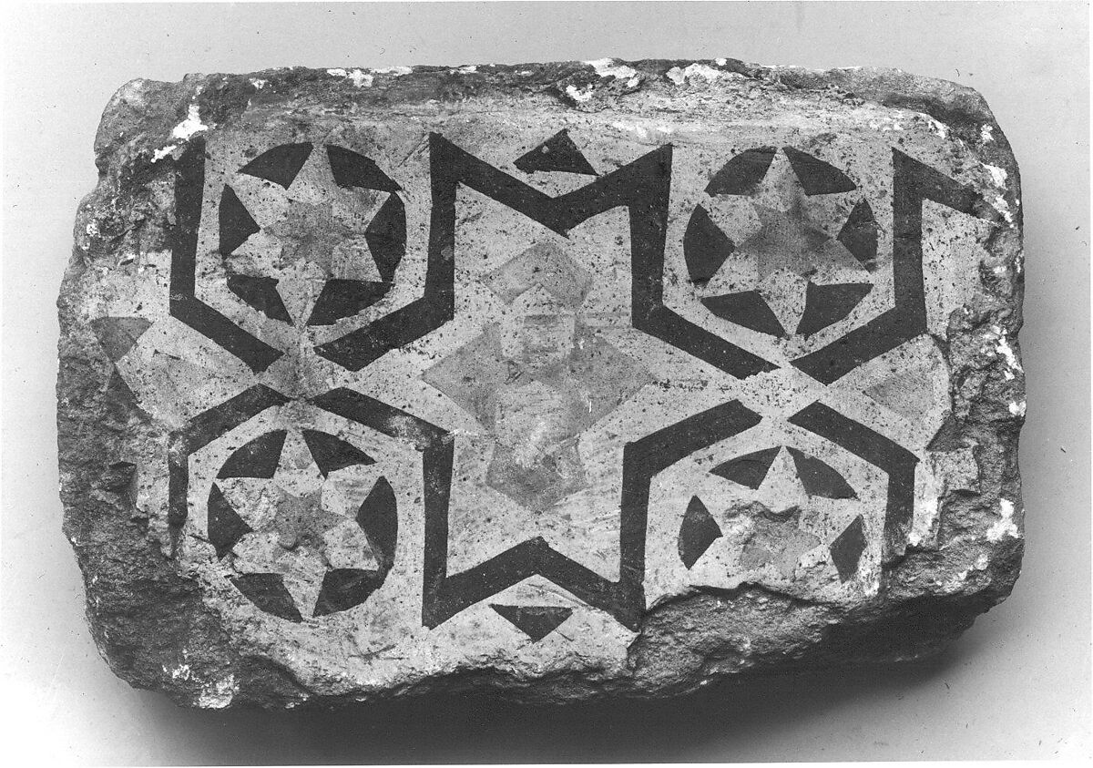 Tile, Earthenware; glazed