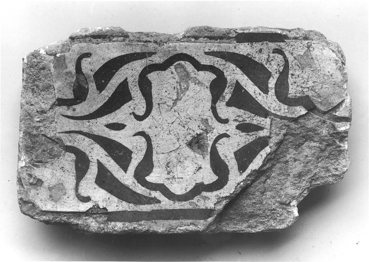 Tile, Earthenware; glazed