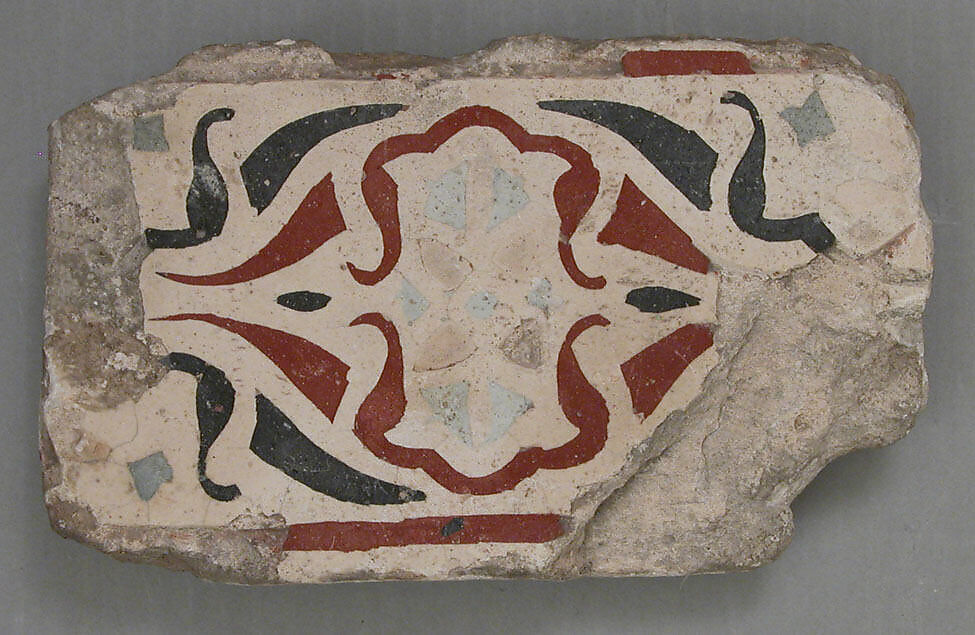 Tile, Earthenware; glazed 