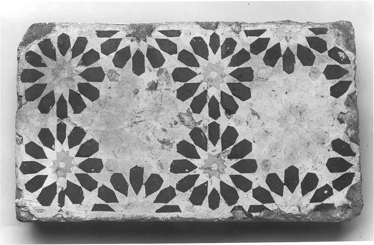 Tile, Earthenware; glazed
