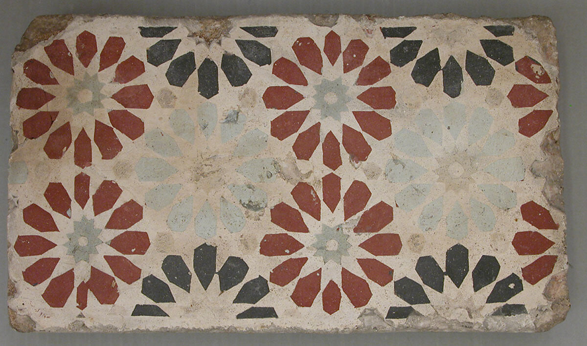 Tile, Earthenware; glazed 