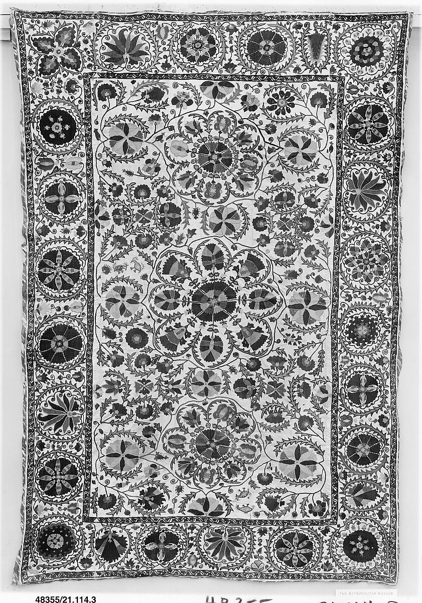 Cover, Silk on linen; embroidered