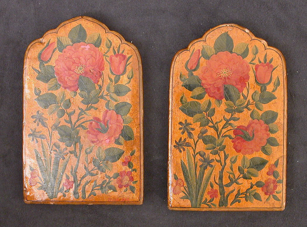 Mirror Case with Cover, Pasteboard; painted and lacquered 