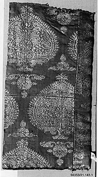 Brocade, Silk; brocaded