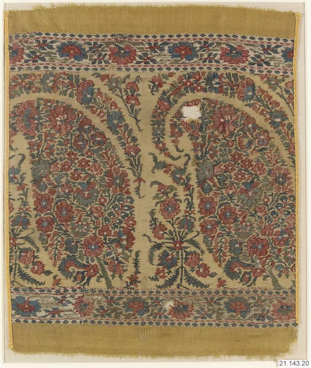 Fragment of Shawl, Wool