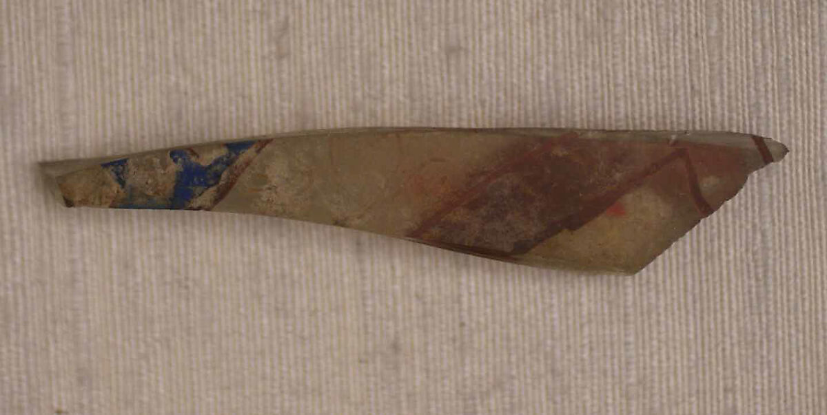 Fragments of Lamp, Glass; enameled