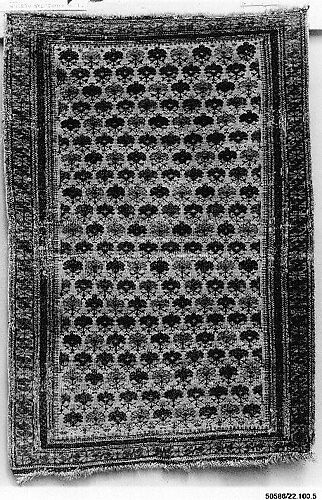 White-Ground Kuba Rug