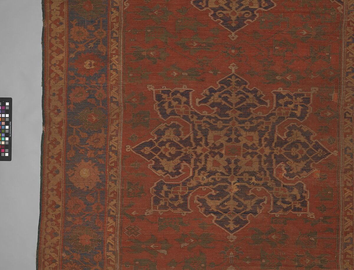 Carpet, Wool (warp, weft and pile); symmetrically knotted pile