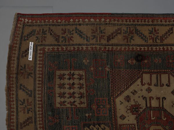 "Karachov" Kazak Carpet, Wool (warp, weft, and pile); symmetrically knotted pile