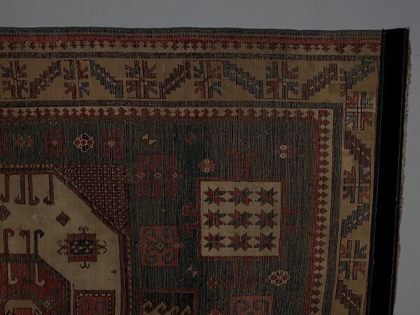 "Karachov" Kazak Carpet, Wool (warp, weft, and pile); symmetrically knotted pile